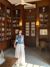 極上の柔らかさのリネン混紡トップス【夏用・すっきりしたシルエット・シンプルデザイン】（セットアップ対応）