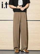 高腰 メンズカジュアルパンツ【抗シワ・快適・ルーズフィット・ストレートシルエット】