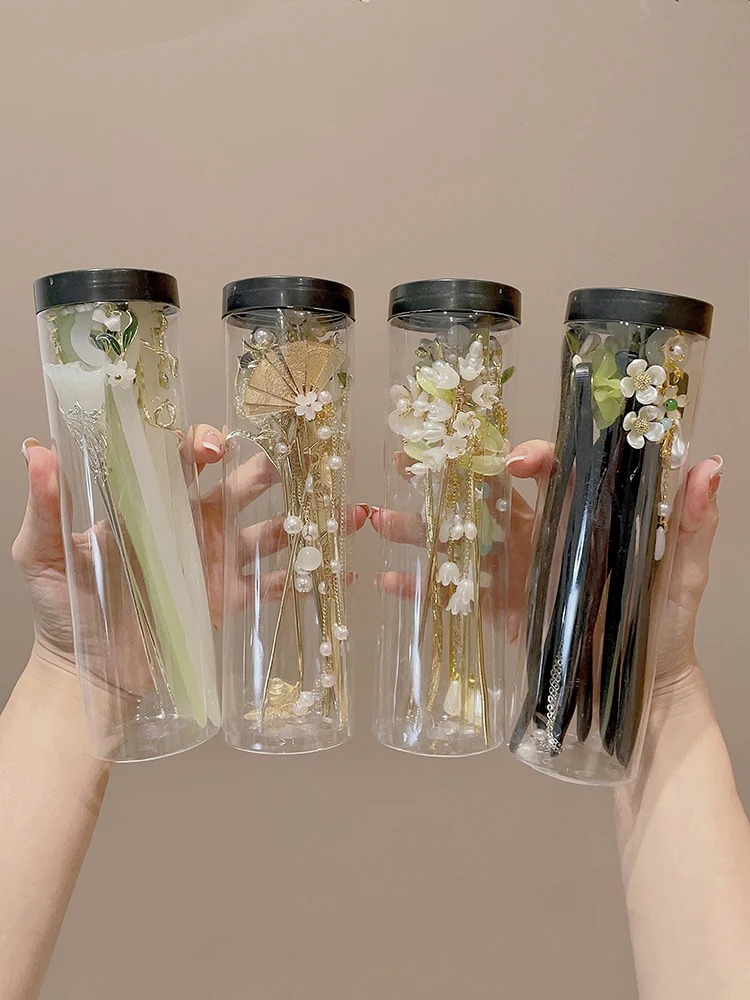 古風な木製ヘアピン：日韓スタイルのまとめ髪に最適な高級感デザイン
