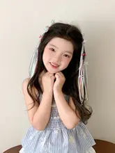 子供用バレエスタイルリボン付きヘアクリップ【古風デザイン・プリンセス向け・髪飾り】