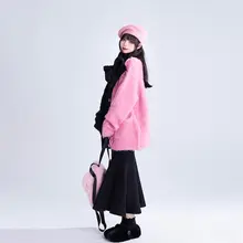高腰フィッシュテールスカート【ブラック・秋冬用・タイトフィット・ミディ丈】