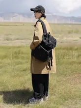 日系カジュアルロングトレンチコート【ユニセックス・無地・アウトドア用・ゆったりフィット】