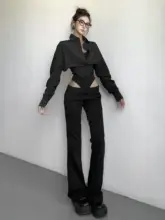 シンプルデザインのレディース ヨガパンツ【低ウエスト・フレアシルエット・カジュアルスタイル】