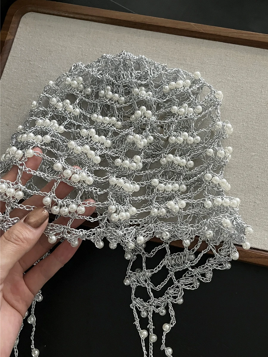 メタルビーズ編みの透かしデザイン帽子：夏用軽量通気性を実現する女性向け包頭帽
