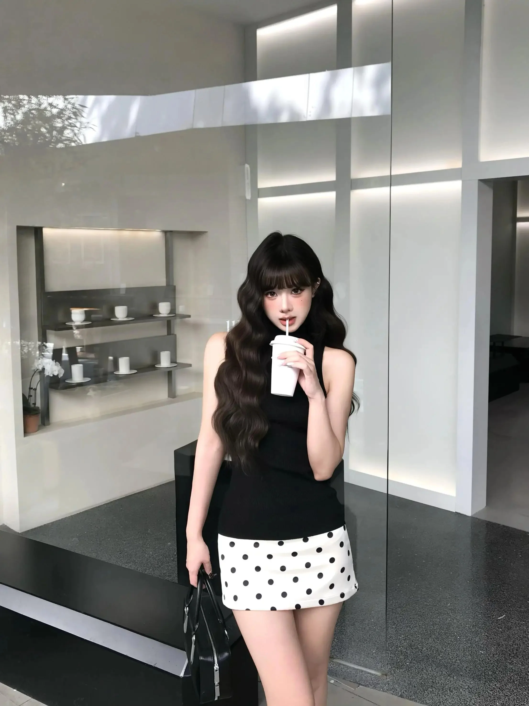ドットスカート コーデ 夏 どうやって着る？ビンテージ風のAラインスカートが解決する3つのスタイル