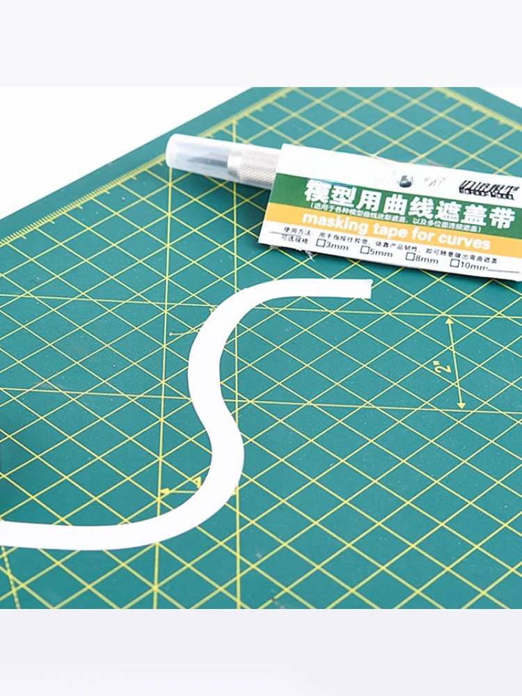 3Gモデル用カラーマスキングテープ：幅3mm～10mmの分色対応で航模組立を簡便に