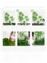フェイクツリー 植物 インテリア装飾 セット グリーン景観 デコレーション 設置