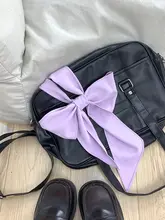 リボンデザインのJK制服用蝶ネクタイ【合成シルク・長尺】