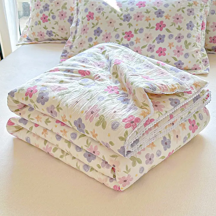 極上の柔らかさのダブルレイヤー冷房用ブランケット【洗濯機対応・夏用・薄型・学生向け】