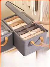 収納力抜群の衣類整理ボックス【折りたたみ・家庭用・2段式】