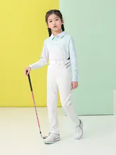 子供用ゴルフパンツ【防水・ストレッチ・ウエストゴム・白・青・黒】