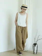 女性用ワイドパンツ【リネン素材・秋季新作・デザイン性抜群】