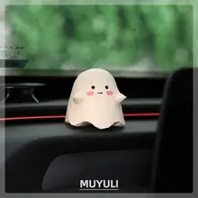 木製 置物 手彫り おばけ 癒やし 解消 デスクトップ インテリア ハロウィン 誕生日プレゼント