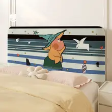 かわいいデザインのベッドヘッドカバー【汎用・全包タイプ・防塵】