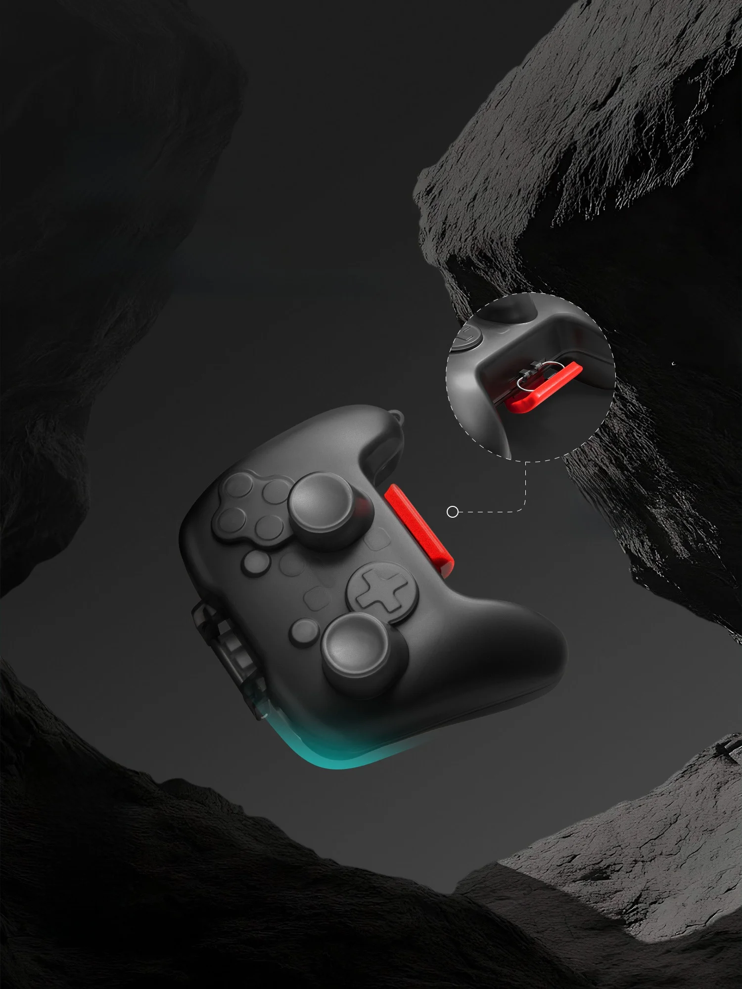 tomtoc Switch 2 Pro用 コントローラー保護ケース：硬質仕様で長期間使用可能なマットブラックハードシェル