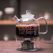 耐熱高硼硅ガラス製 大容量直火用茶器【ガスコンロ対応・フルーツ茶用】