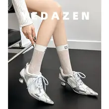黒のメッシュスポーツシューズ【ボーリングシューズ・ポインテッドトゥ・レディース・特別デザイン】