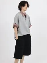 春夏用ショートスリーブポロシャツ【レッドチェック・アメリカンヴィンテージ・デザイン感】（セットアップ対応）