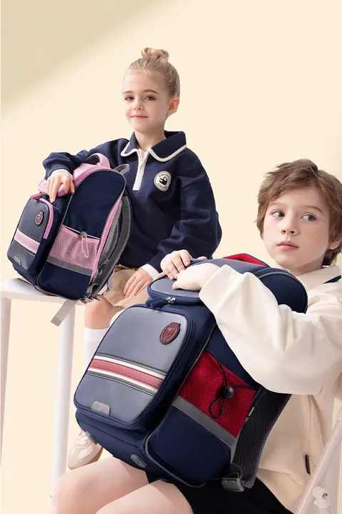英国風デザインの小学生用バックパック【脊椎保護・防水・男女兼用・大容量】