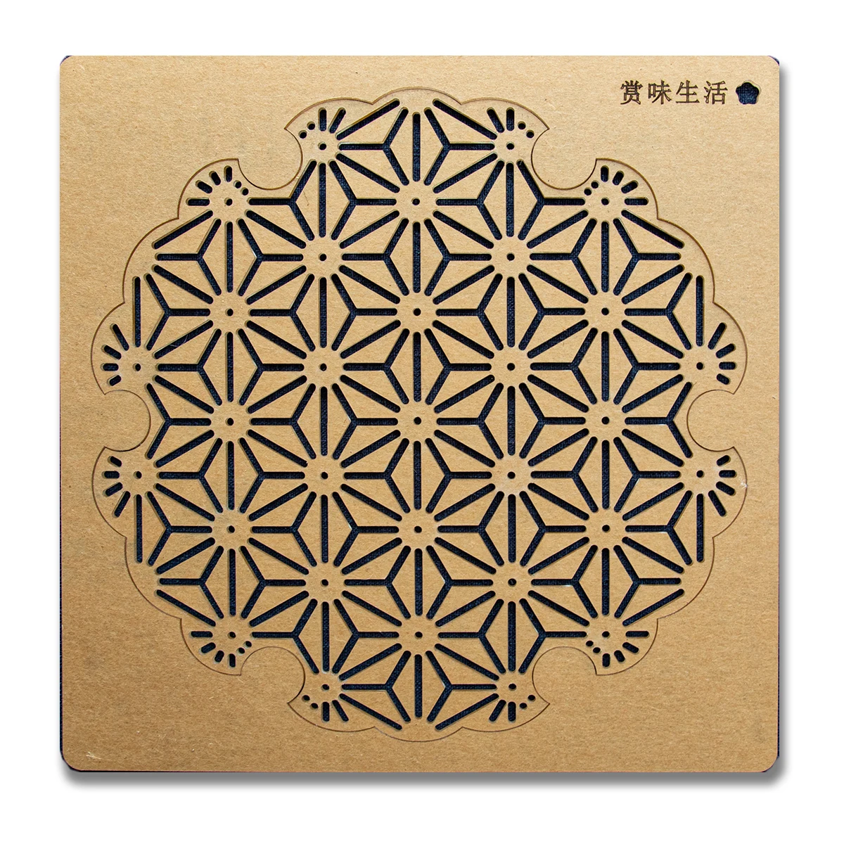 刺し子刺繍用テンプレート 雪輪模様 透明描画ボード：DIYで簡単な刺繍作品を実現するための最適なツール