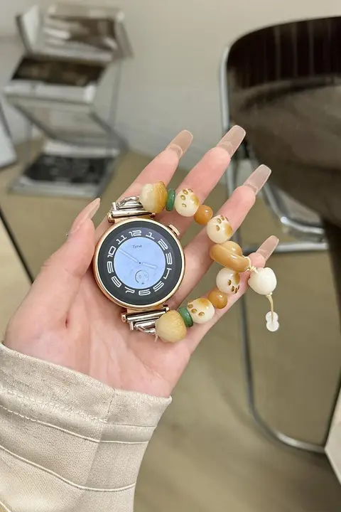 華為対応の手首用ブレスレット【ビーズデザイン・夏用・女性向け】