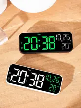 LEDデジタルカレンダー置き時計【デスクトップ用・時間表示・スタンドタイプ】