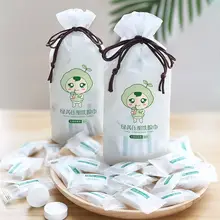全棉 厚手圧縮フェイスタオル【牛柄・使い捨て・洗面用】（セットアップ対応）