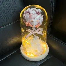 DIY手作りガラスドーム入りのローズブーケ【の花・誕生日プレゼント用・材料キット】