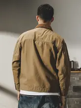 アメリカンスタイルの重厚感あるメンズジャケット【秋用・ゆったりフィット・アウトドアデザイン】