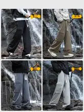 アメリカン マルチポケット カーゴパンツ メンズ スポーツ ルーズ