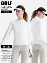 pgm 夏用ゴルフウェア レディースUVカット軽量フード付きジャケット