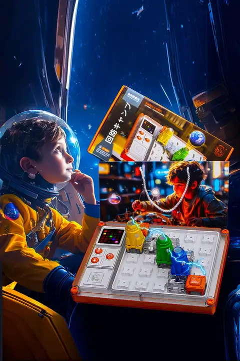 子供向け電気回路迷路知育ブロック玩具【誕生日ギフト・6歳から12歳向け】