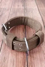 中型・大型犬用コットン製犬用首輪＆リードセット【金毛・ハスキー対応】