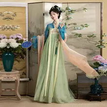 美しい唐風漢服 齊胸襦裙【女性用・復元デザイン】（セットアップ対応）