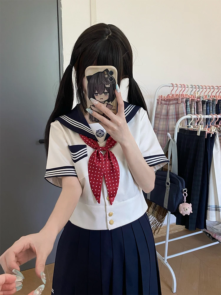 可愛い制服 高校風 セーラー服 セットアップ対応 マリンスタイル
