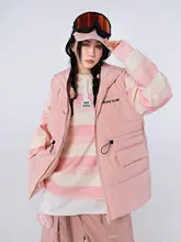 Ren刃川 ピンク可愛いウサギ耳フード付きスウェットシャツ【男女兼用・防水防風・スノーボードスキーウェア】