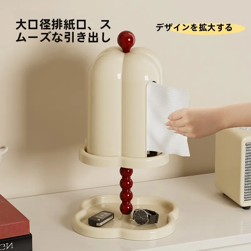 トイレ用ペーパーボックス：穴あけ不要・レトロデザインで高級感を実現