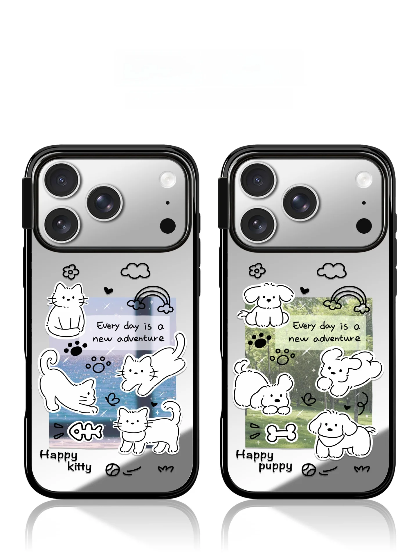 スマホケースを選ぶときに迷う？個性的な風景とペットのデザインが魅力のミラーケースで解決！