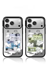 鏡面 スマホケース マグネット式 風景 動物柄 ペット ペア 上品 おしゃれ iPhone 17 Pro Max 16 Pro Max 15 Pro 14 13 対応