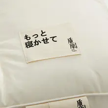エコ抗菌の純綿枕【首を支える柔らかさ・四分区デザイン】