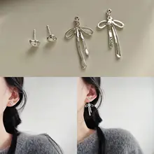 バレリーナ風 バタフライデザイン ピアス【メタル製・シンプル・高級感】