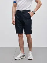 夏用 メンズ ビジネスカジュアル ショートパンツ【氷丝コットン混紡・ストレッチ・スリムフィット・ダイレクトスタイル】
