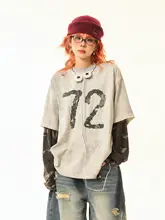 ヴィンテージ風迷彩デザイン長袖Tシャツ【秋用・レディース】