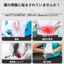 通気性のある腰用サポートベルト【男女兼用・加圧固定・腰痛対策】