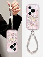 可愛いカートゥーンデザインのスマホケース【全包設計・シリコン製・華為 Pシリーズ対応】（セットアップ対応）