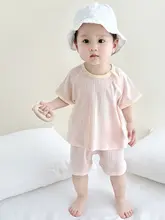 赤ちゃん用夏季ウェア【男女兼用・軽量・短袖・ショートパンツ・家庭用エアコン対応】（セットアップ対応）