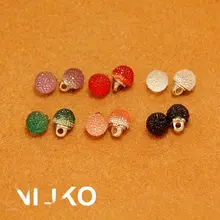 可愛い立体装飾ボタン【水晶樹脂・カラフルビーズ・シャツニット用】