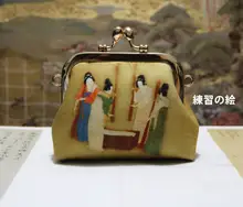 民族風の中華風復古コインバッグ【小物収納・キー・カード・口紅用】