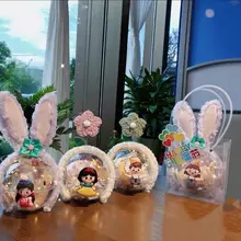 子供用 お花デザインヘアバンド【春用・赤いフラワー・パーティー・誕生日装飾】