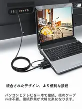 VGA HDMI 変換ケーブル PC テレビ プロジェクター モニター 接続 高画質 音声出力付き